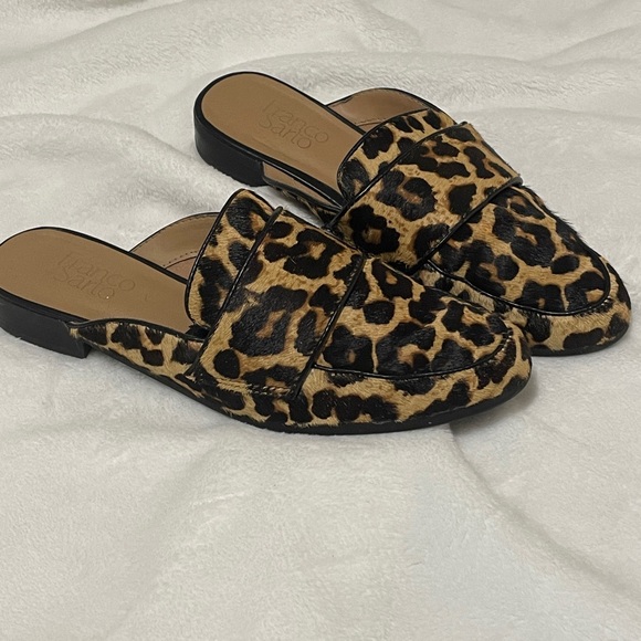 Leopard Print Franco Sarto Loafers - Picture 1 of 3